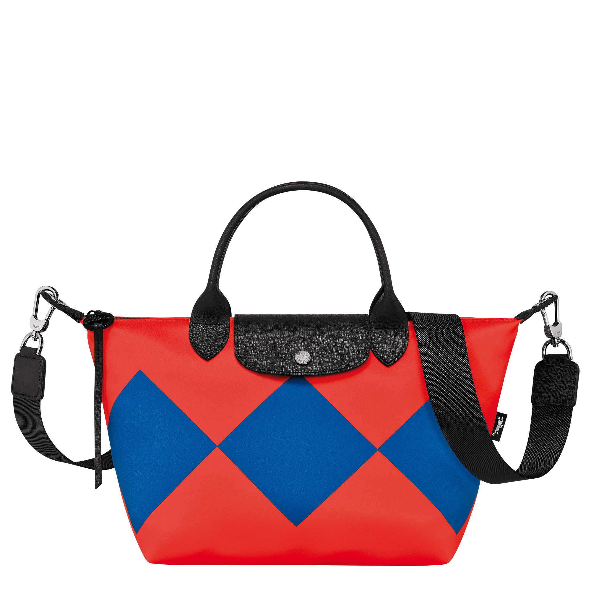 Le Pliage Collection Handtasche S, Rot/Kobaltblau