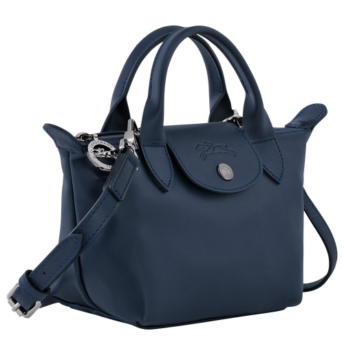 Le Pliage Xtra XS Handbag , Navy - Leather - View 3 of 6