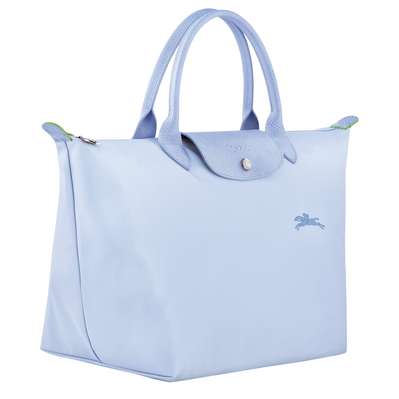 Le Pliage Green M Handbag , Sky Blue - Recycled canvas  - View 3 of  6