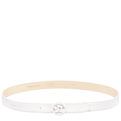 Ceinture femme Box-Trot , Cuir - Blanc