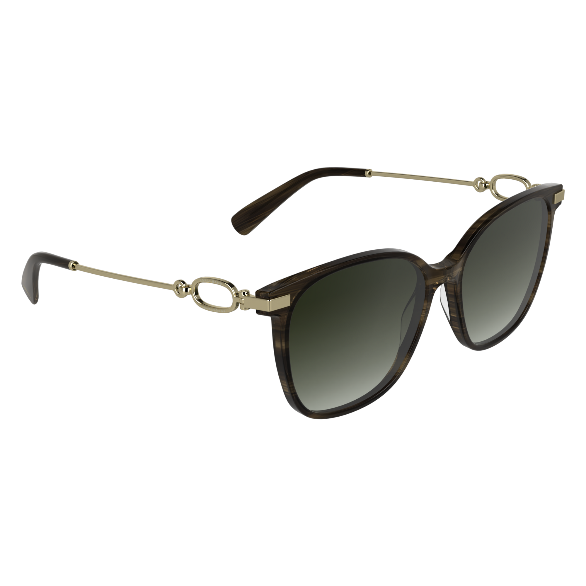 null Sunglasses, Striped brown