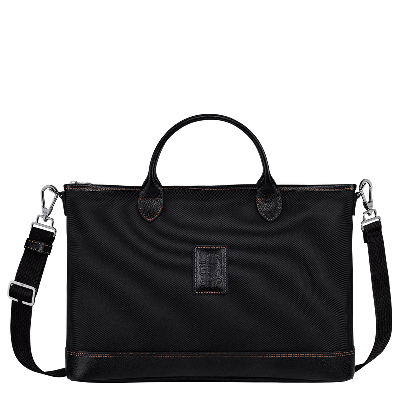 Boxford Aktetas S , Zwart - Gerecycled canvas  - Weergave 1 van  4