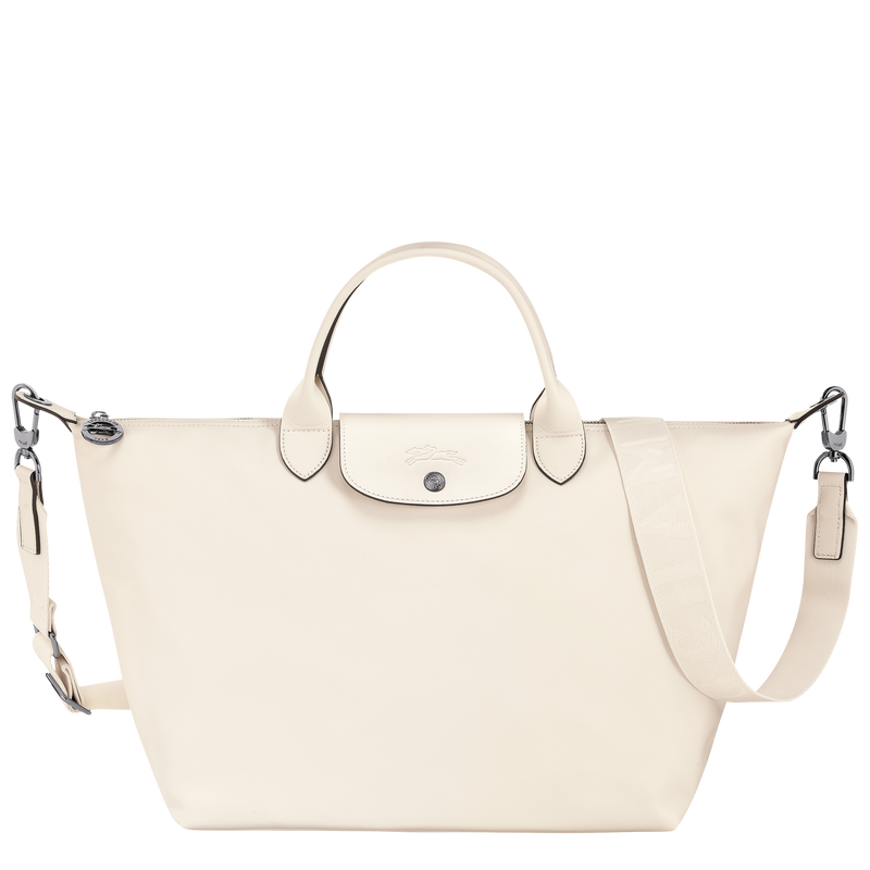 Handtasche L Le Pliage Xtra , Leder - Ecru  - Ansicht 1 von 5