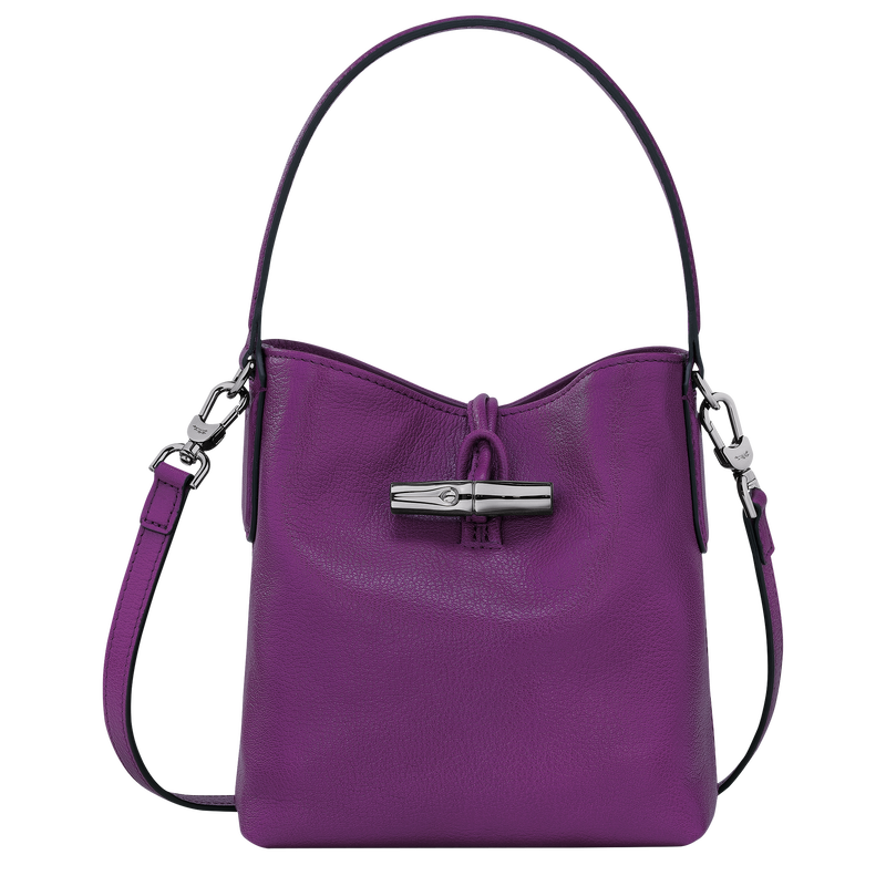 Roseau XS Bucket bag Violet Leather Longchamp US