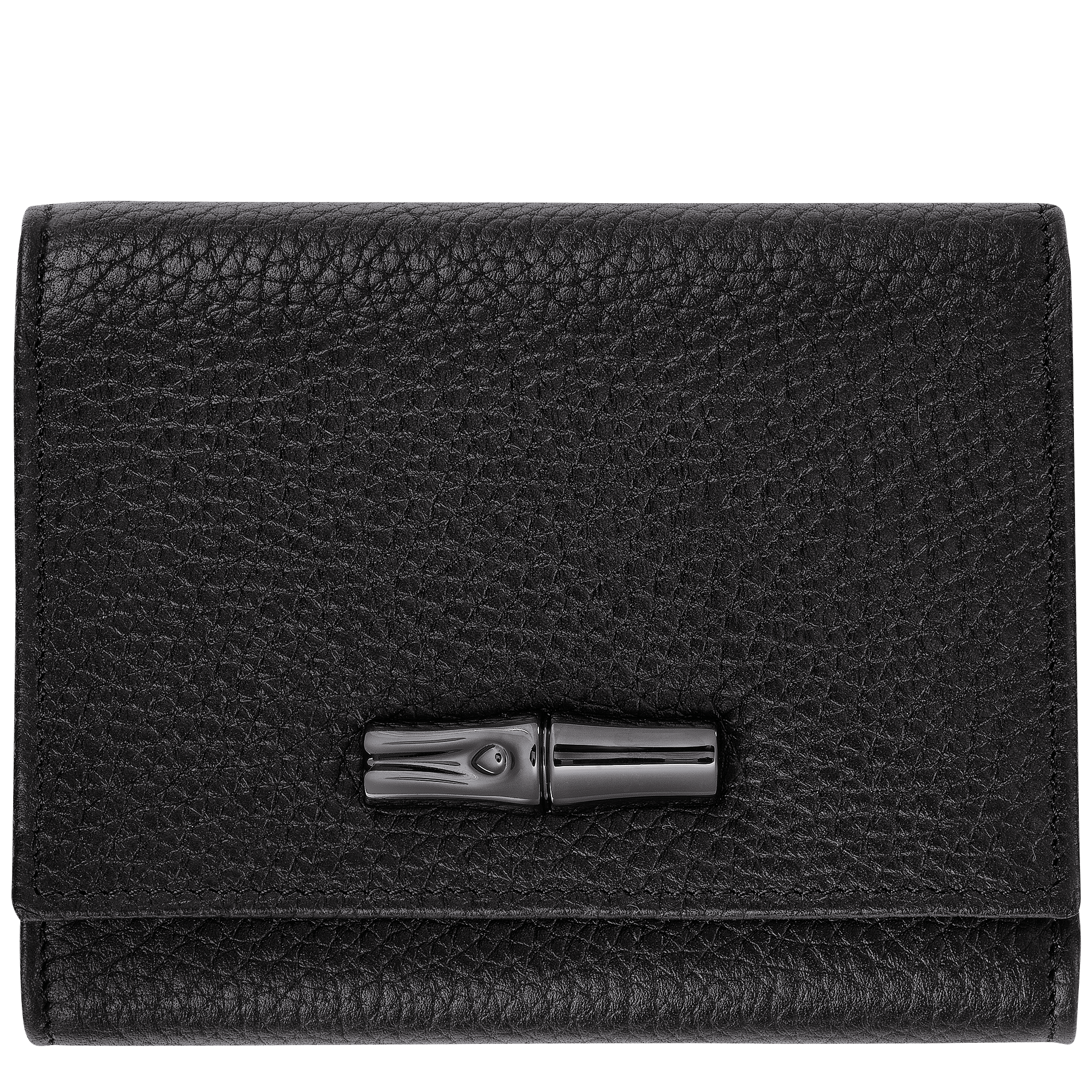 Le Roseau Essential Brieftasche im Kompaktformat, Schwarz