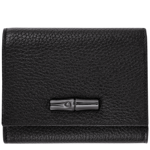 Roseau Essential Wallet , Black - Leather - View 1 of 3