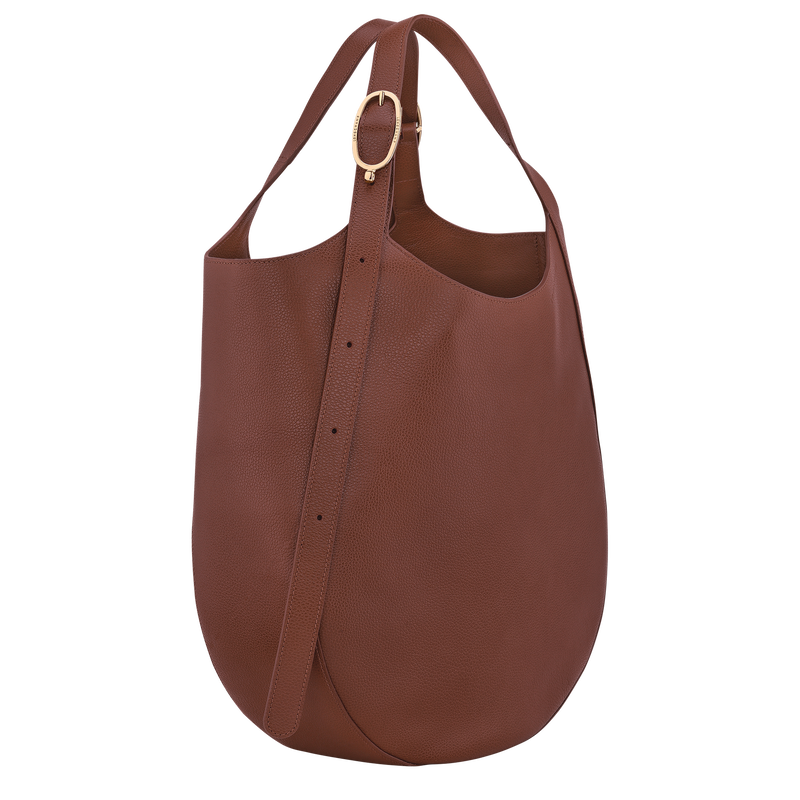 Le Foulonné XL Tote bag , Coffee - Leather  - View 3 of  6