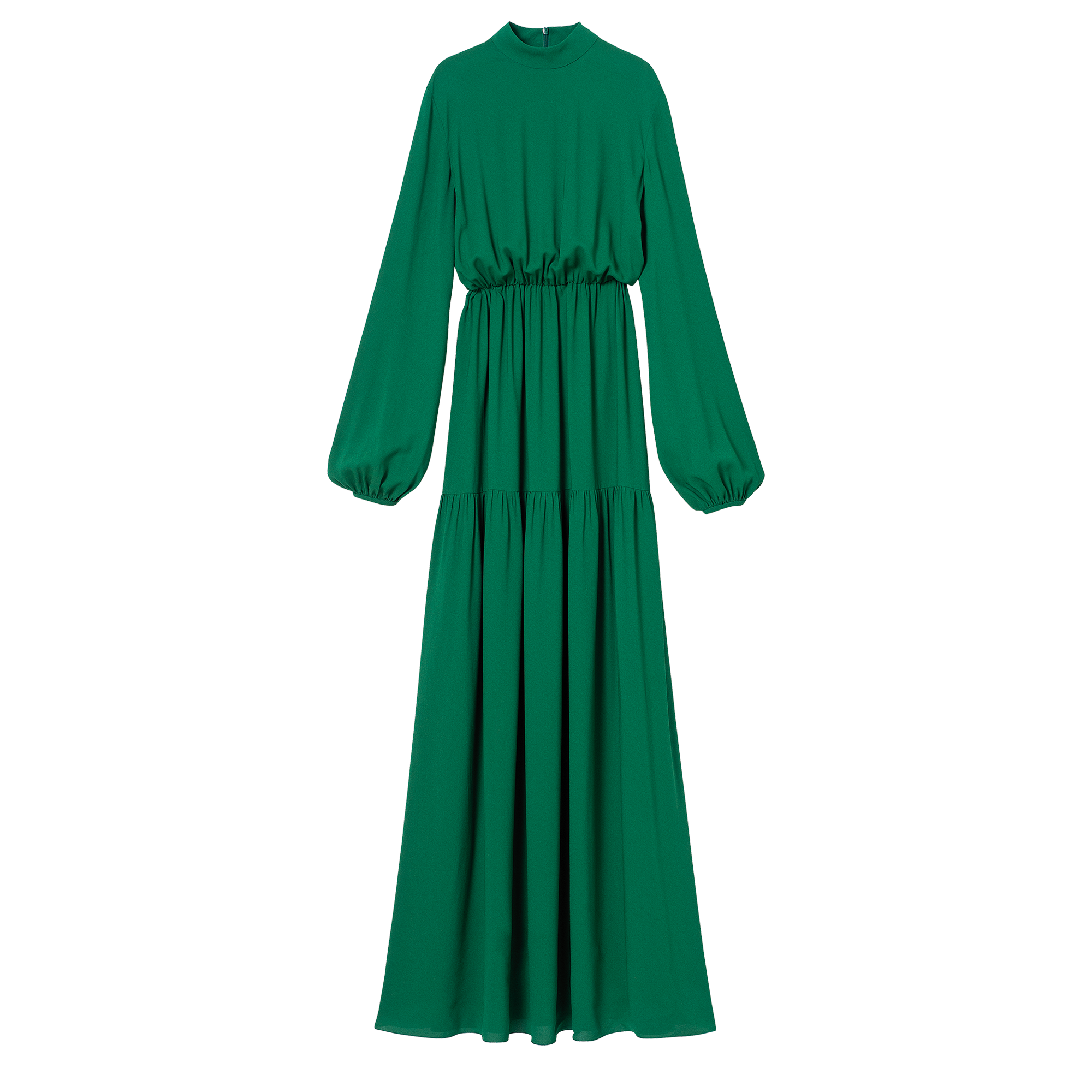green winter dress