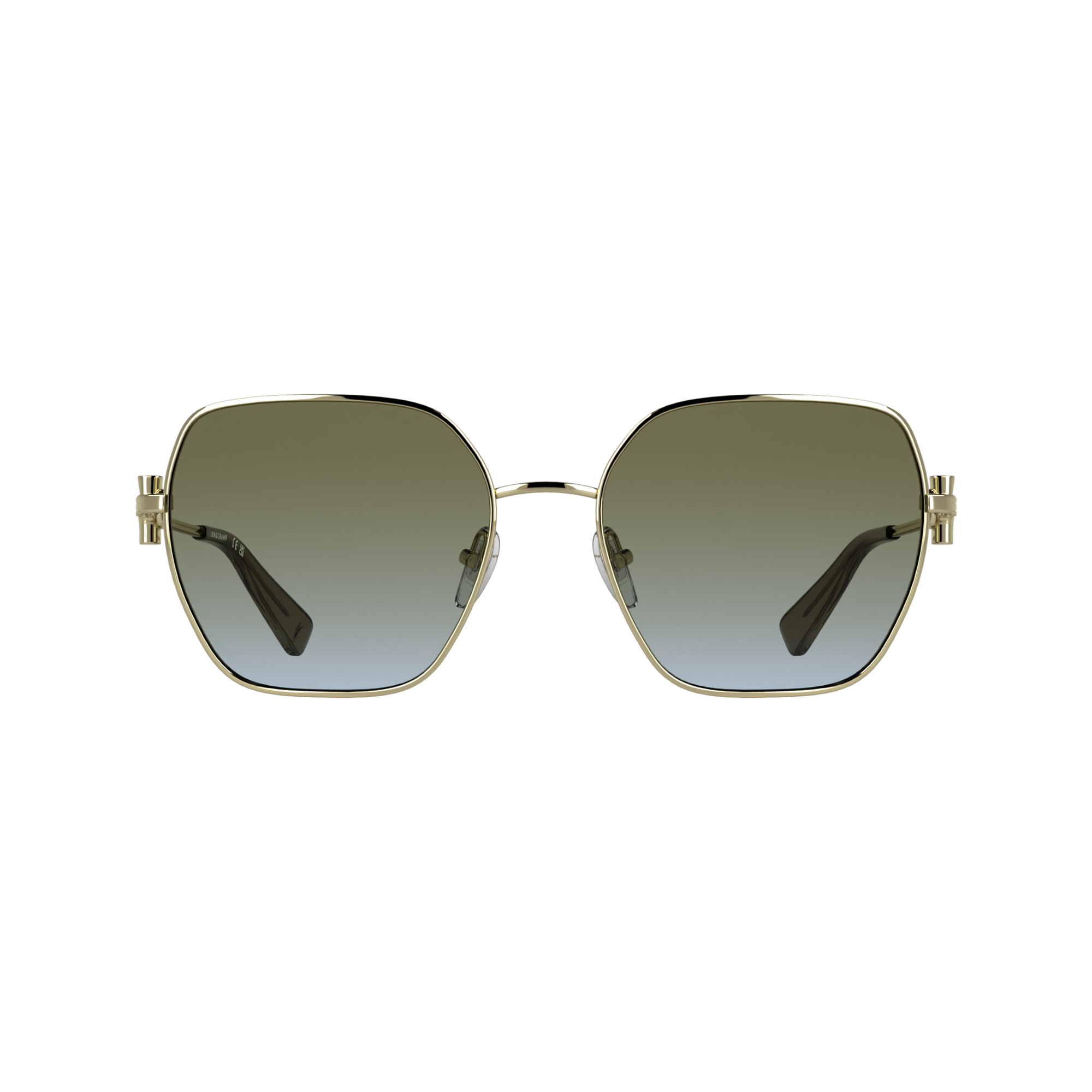 null Sunglasses, Gold/Khaki