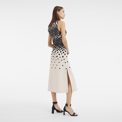 Kollektion Frühjahr/Sommer 2023 Langes Kleid, Beige/Schwarz