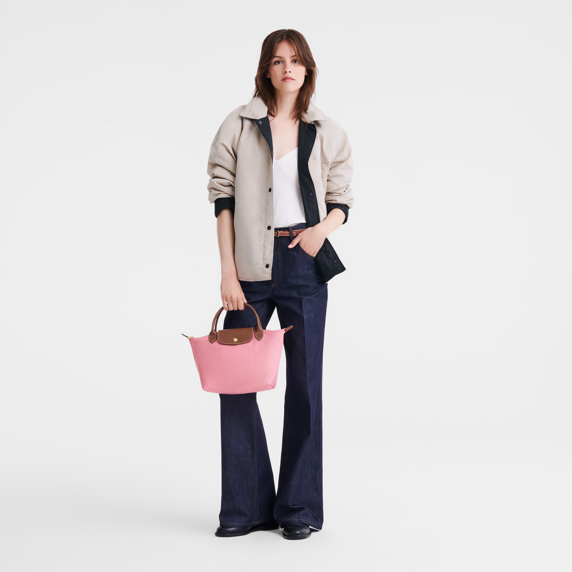 Handbag S, Marshmallow - View 2 of
7 - zoom in Le Pliage Original Handbag S, Marshmallow