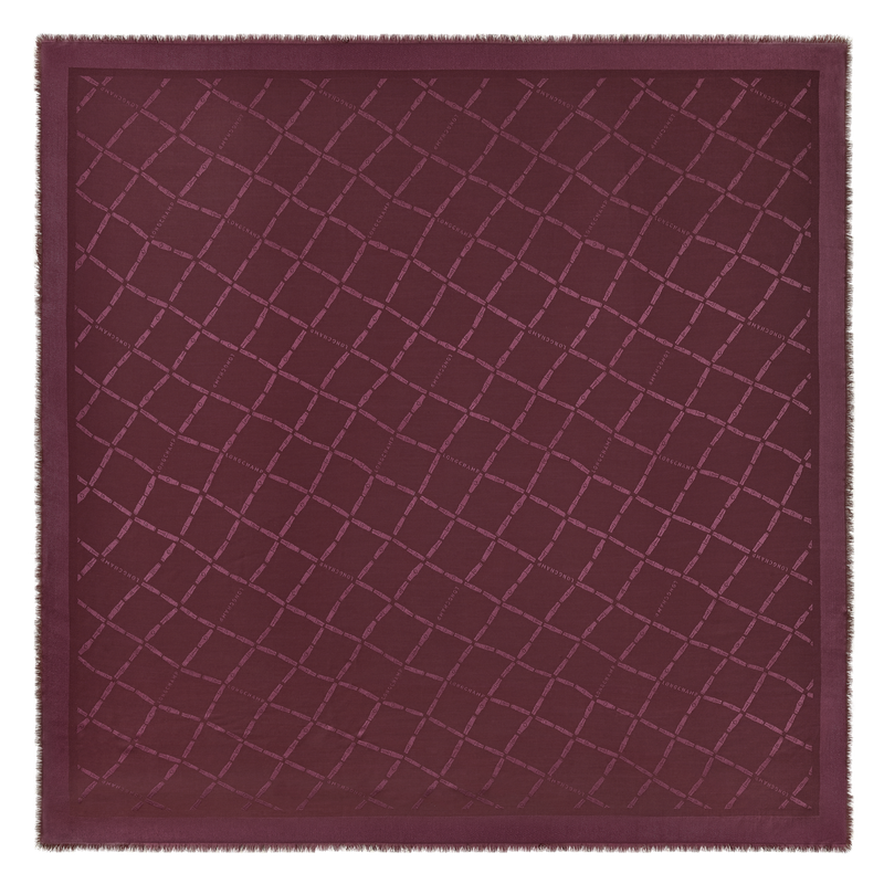 Roseau Stole , Purple - Silk Blend&nbsp;  - View 1 of  2