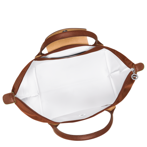 Le Pliage Green M Handbag Cognac - Recycled canvas | Longchamp GB