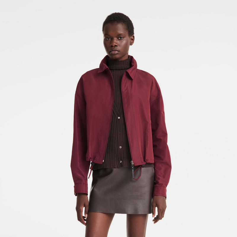 Jacket , Burgundy - Techno taffeta  - View 3 of  5