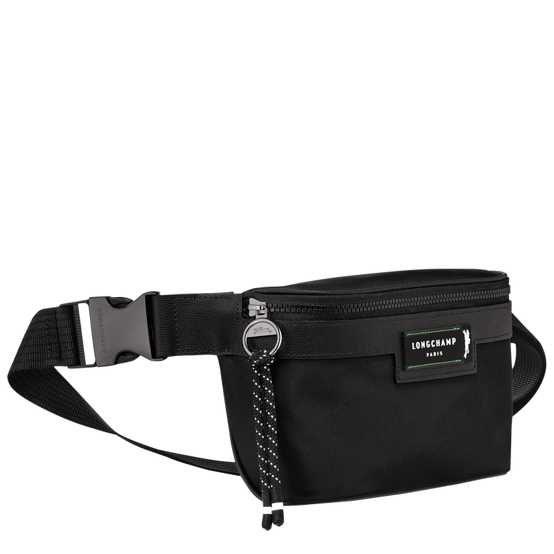 Le Pliage Energy M Belt bag , Black - Recycled canvas  - View 3 of  3