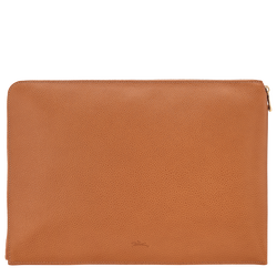 Le Foulonn&eacute; Laptop case , Amber - Leather