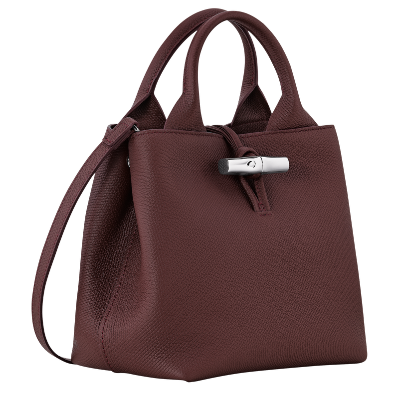 Le Roseau Bolso con asa superior S , Cuero - Burdeos  - Vista 3 de 7