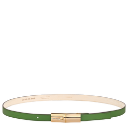 Ladies' belt , Matcha - Leather