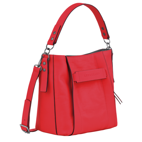 Longchamp 3D S Crossbody bag , Red - Leather - View 3 of 5