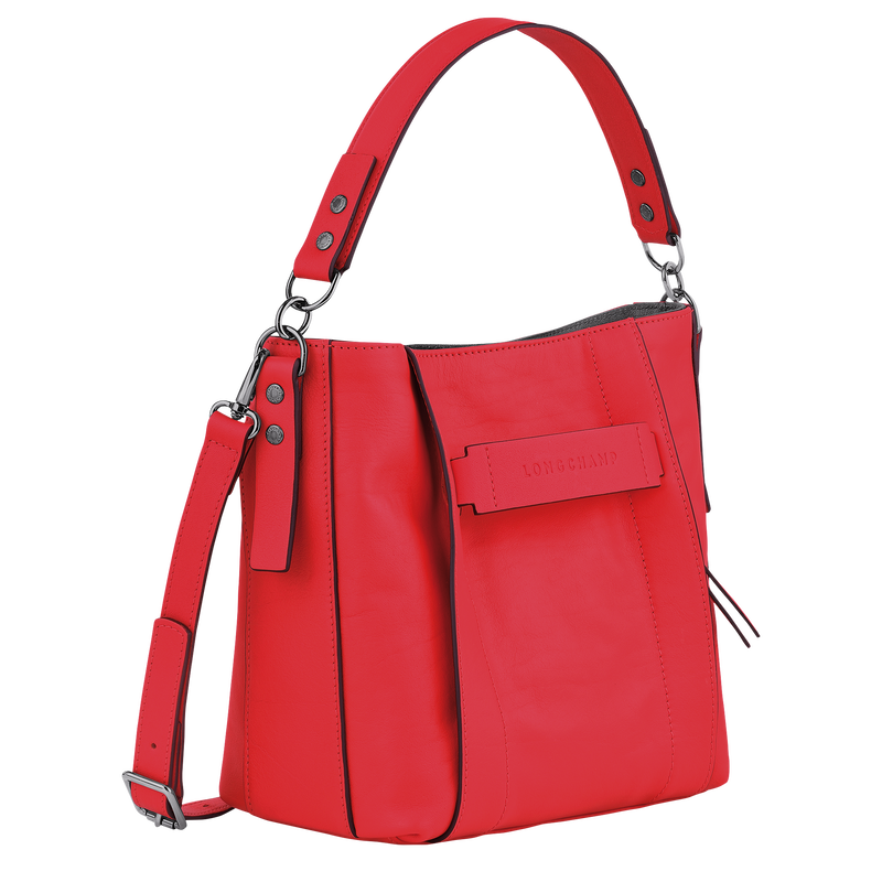Longchamp 3D S Crossbody bag , Red - Leather  - View 3 of 5