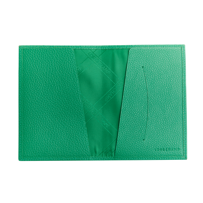 Le Foulonné Passport cover Lawn - Leather | Longchamp US