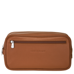 Le Foulonné Toiletry case , Caramel - Leather