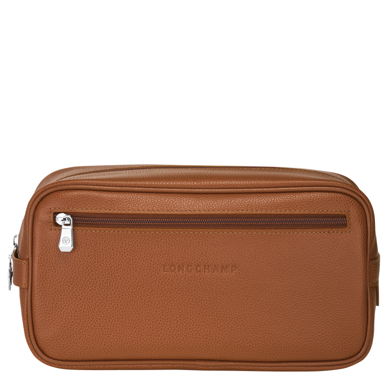 Le Foulonné Toiletry case , Caramel - Leather  - View 1 of 3