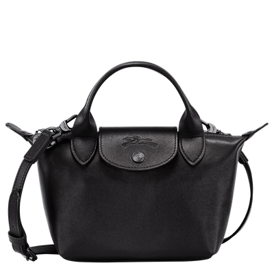 Le Pliage Xtra XS Handbag , Black - Leather