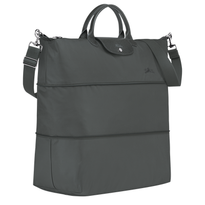 Le Pliage Green Erweiterbare Reisetasche, Graphitgrau