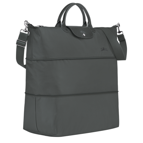 Le Pliage Green Travel bag expandable , Graphite - Recycled canvas - View 3 of 7