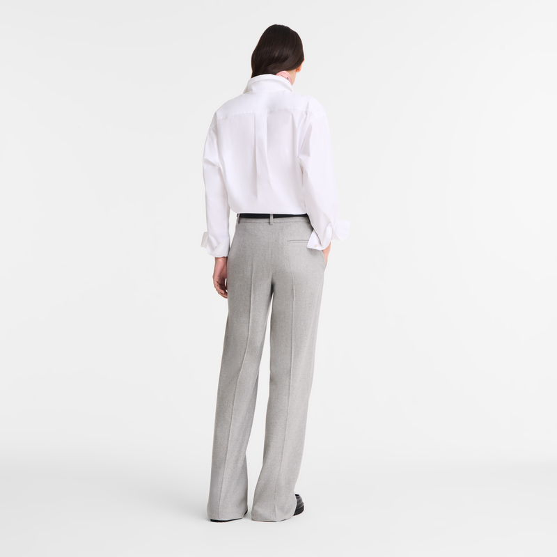 Pantaloni , Flanella - Grigio  - View 3 of  5