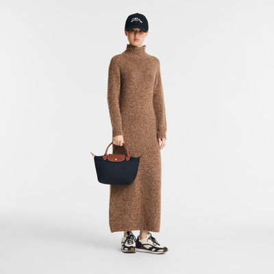 Handtasche S Le Pliage Original , Recyceltes Canvas - Schwarz