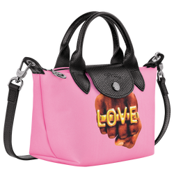 Longchamp x ToiletPaper Handbag XS, Pink