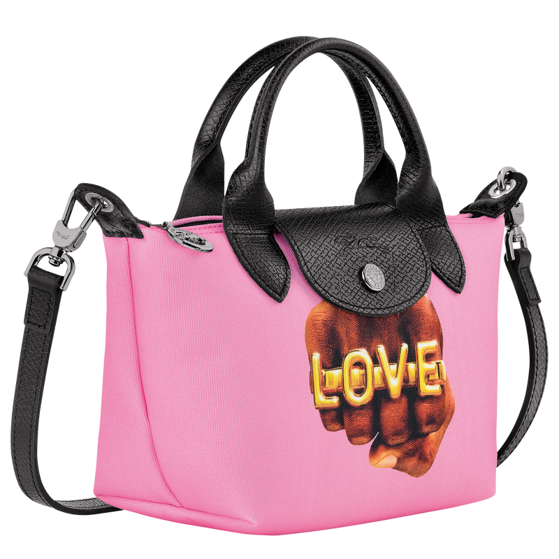 Longchamp x ToiletPaper XS Handbag , Pink - Canvas  - View 3 of 5