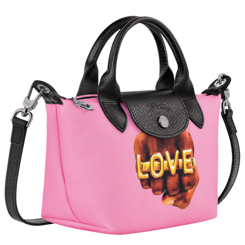 Longchamp x ToiletPaper XS Handbag , Pink - Canvas - View 3 of 5