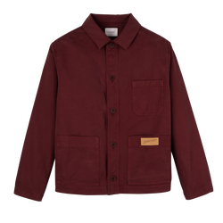 Jacket , Burgundy - Overdyed cotton