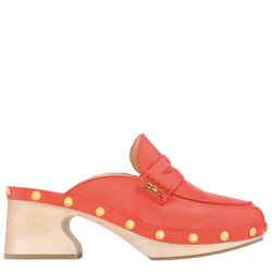 La Cigale Clogs , Strawberry - Leather