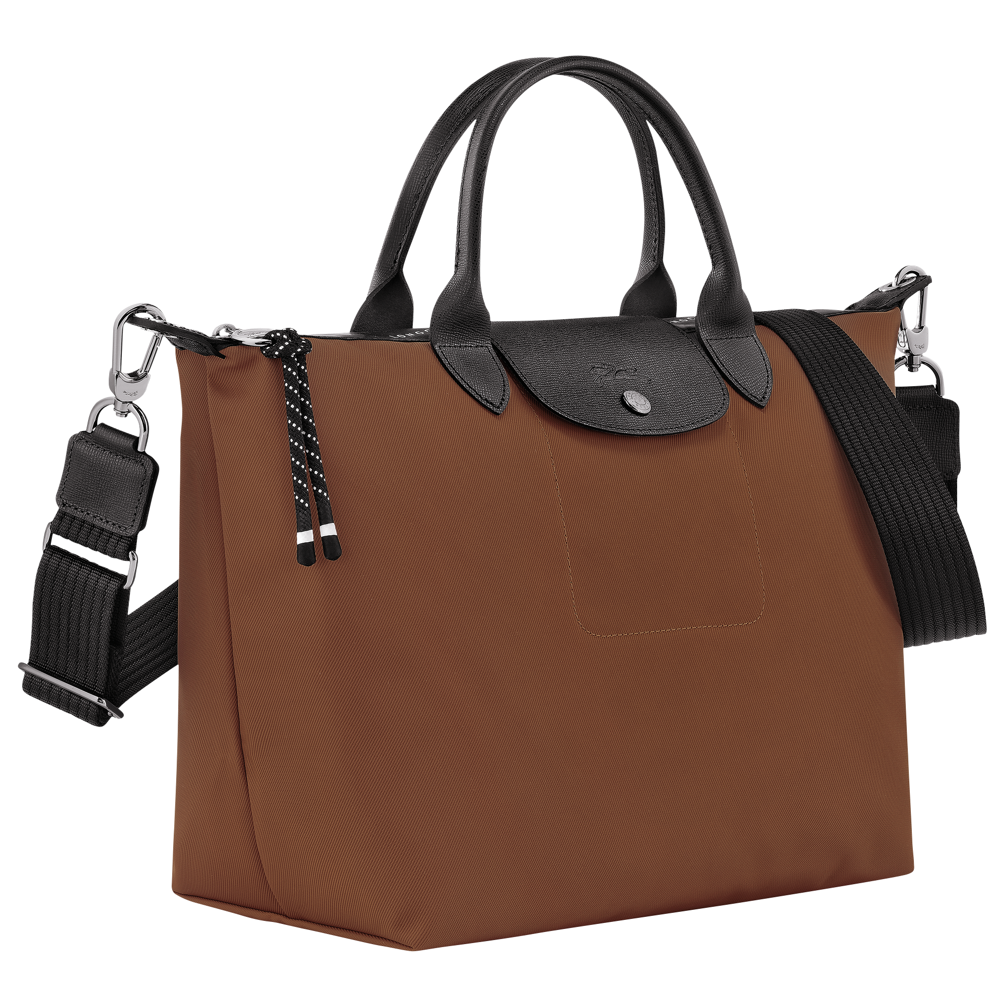 Handbag L, Chocolate - View 3 of
6 - zoom in Le Pliage Energy Handbag L, Chocolate
