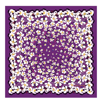 絲質圍巾 50, 紫色
