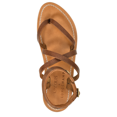 Longchamp x K.Jacques Sandals, Brown
