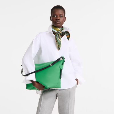 Sac porté épaule M Le Slouchy , Cuir - Vert