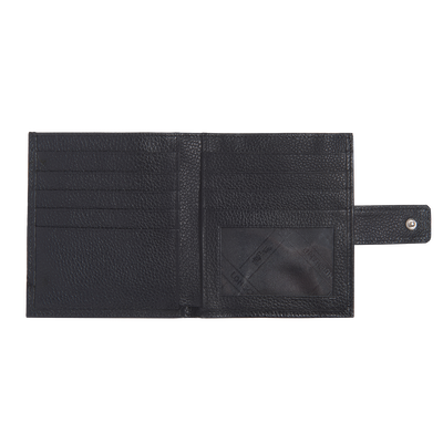 Le Foulonn&eacute; Compact wallet, Black