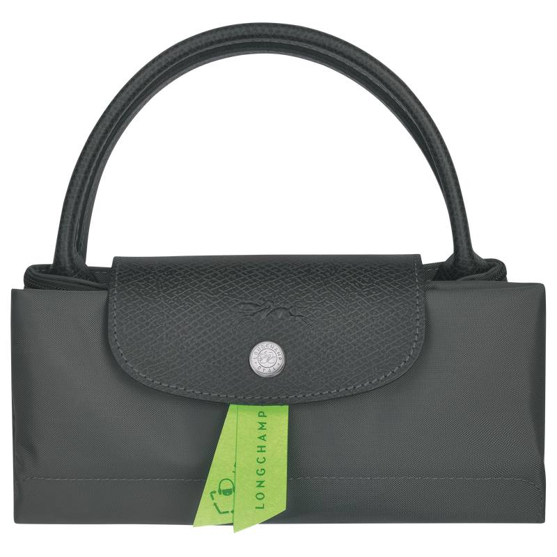 Sac &agrave; main S Le Pliage Green , Toile recycl&eacute;e - Graphite  - Vue 6 de 6