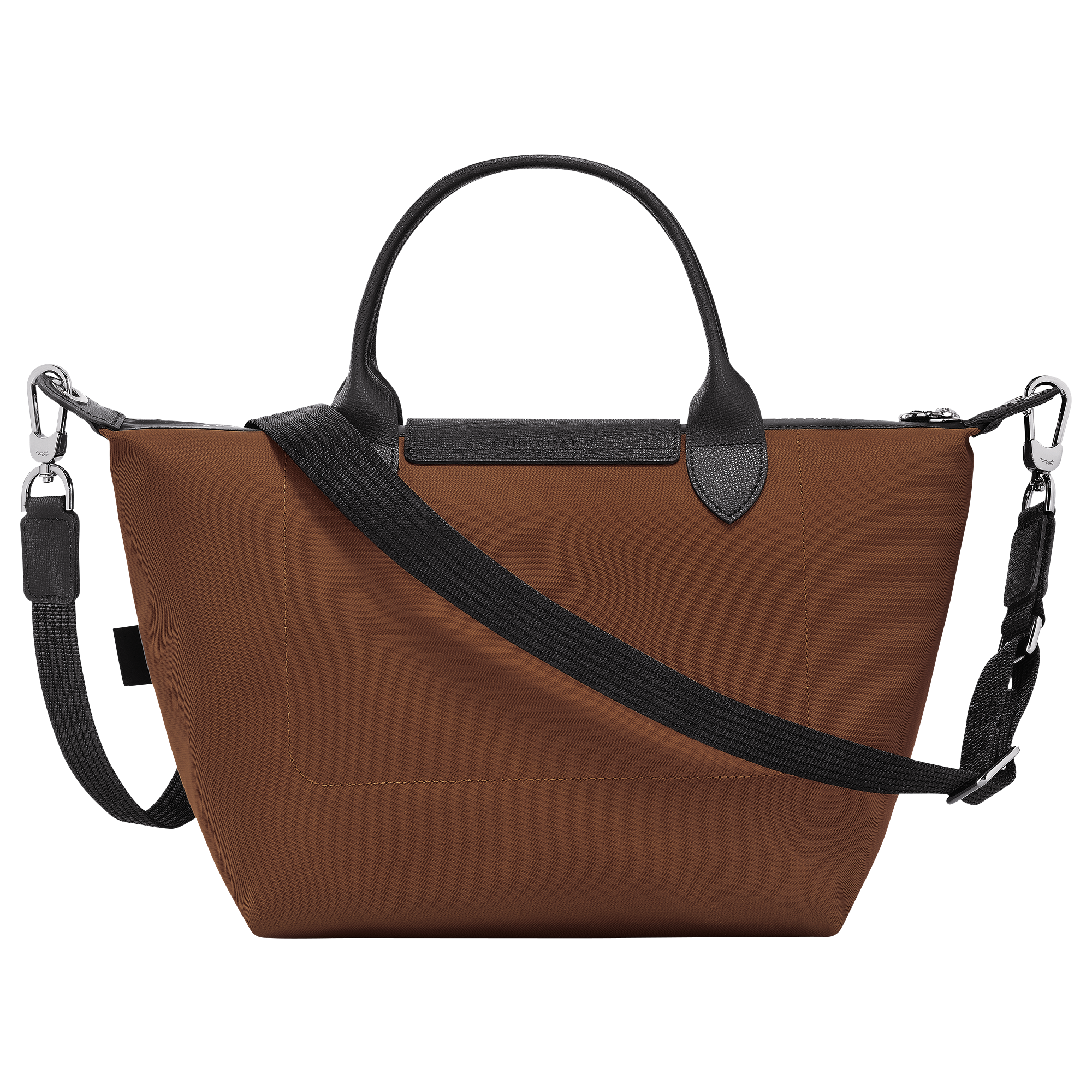 Borsa Longchamp Le Pliage Energy Taglia M, Nera, In Tela Riciclata, Usata - Foto 4