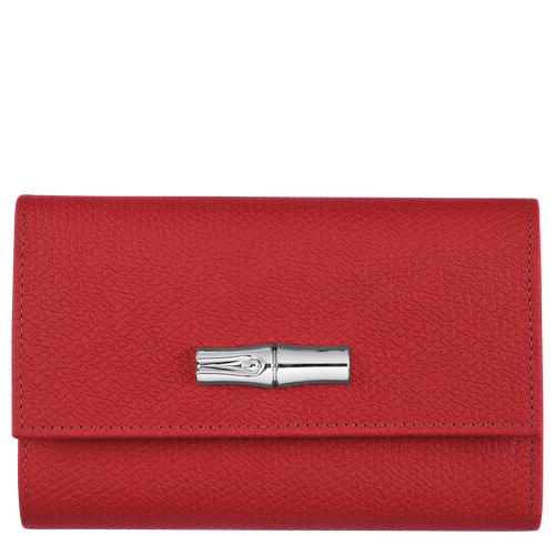 Portefeuille compact Roseau Rouge (L3253HPN545) | Longchamp FR Portefeuille compact Roseau Rouge (L3253HPN545) | Longchamp FR