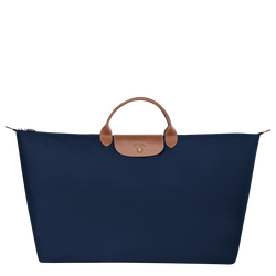 Le Pliage Original 旅行袋 M , 海軍藍色 - 再生帆布
