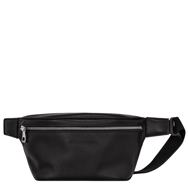 Le Foulonné M Belt bag Black - Leather | Longchamp US