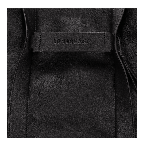 Sac porté épaule M Longchamp 3D , Cuir - Noir - Vue 6 de 6