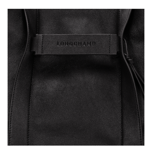 Sac porté épaule M Longchamp 3D , Cuir - Noir - Vue 6 de 6