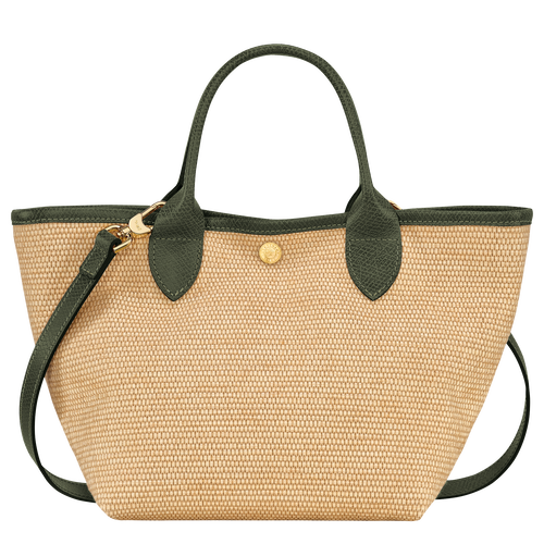 Le Panier Pliage S Basket bag , Khaki - Canvas - View 4 of 6